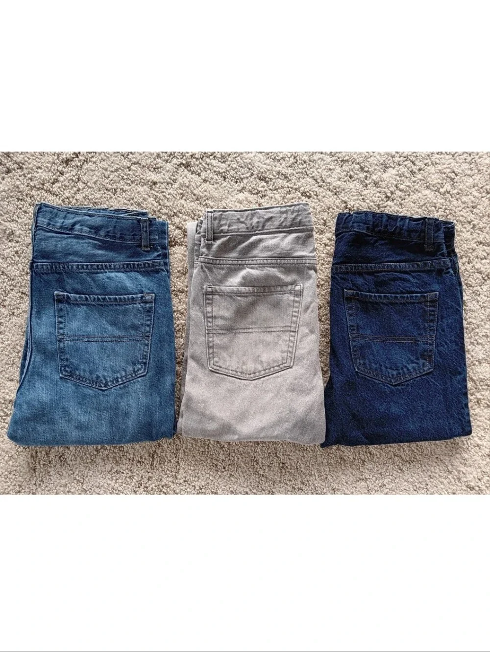Lot Of 3 Pair Bundle Jeans Teen Boys Sz 16-18 Children's Place